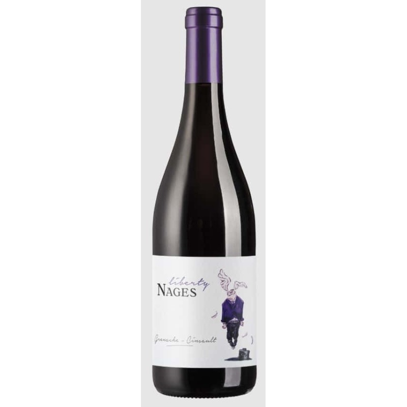 CHÂTEAU DE NAGES "LIBERTY GRENACHE CINSAULT" VIN DE FRANCE VSIG ROUGE 75 CL CRD - VIN BIO - French Wine 75cl